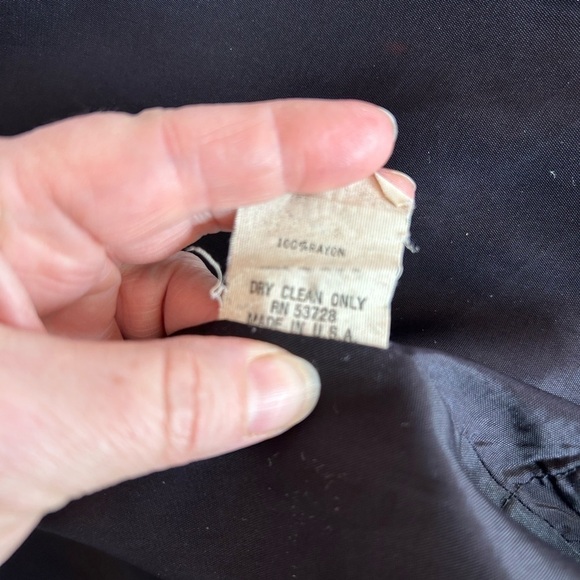 JOU JOU VINTAGE 80s Floral Oversized Longline Pocketed Shoulder Pad Blazer Small - Picture 12 of 16